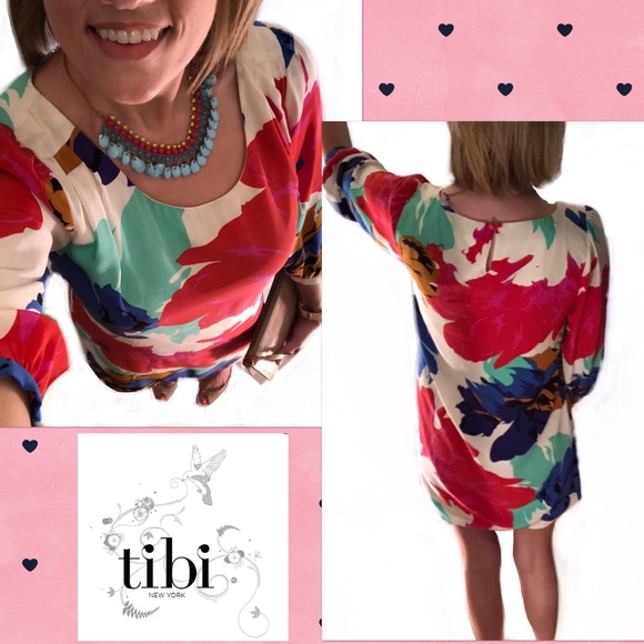 Tibi New York Floral Dress EUC Size 6 Retail $395 - Picture 3 of 7